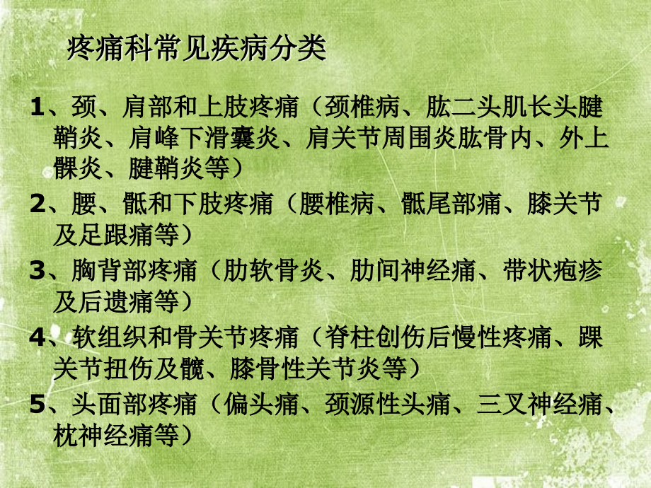 疼痛科常见疾病以及治疗.ppt_第2页