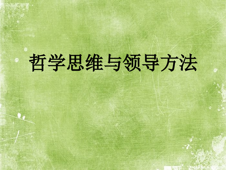 哲学思维与领导方法.ppt_第1页