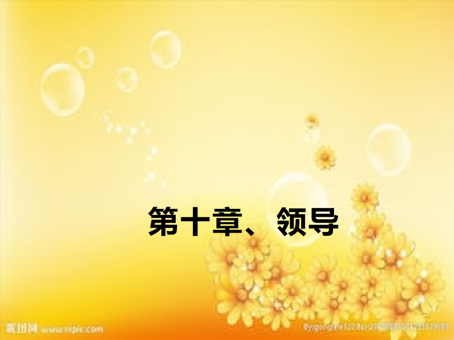 管理学原理第十章领导.ppt_第1页