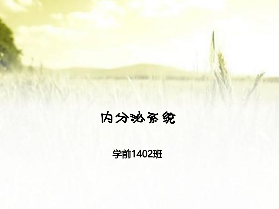 学前儿童内分泌系统.ppt_第1页