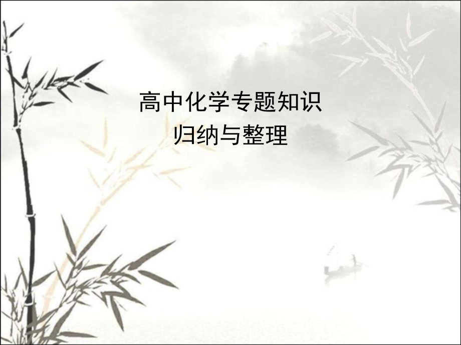 高中化学专题知识的归纳与整理(资料)课件.ppt_第1页