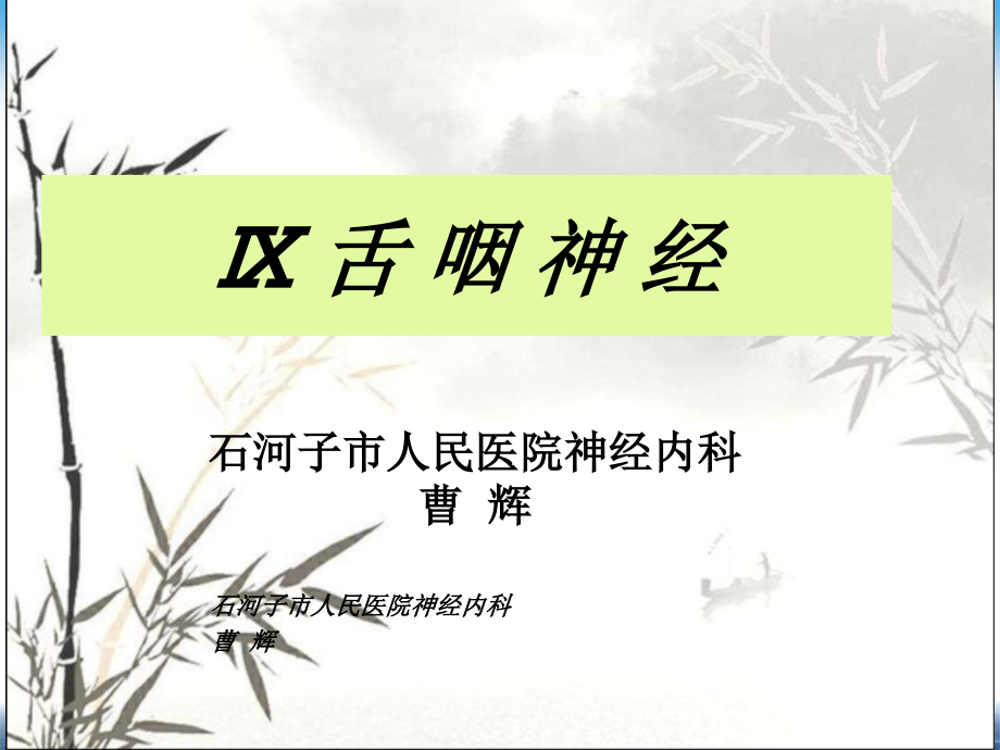 舌咽神经.ppt_第1页