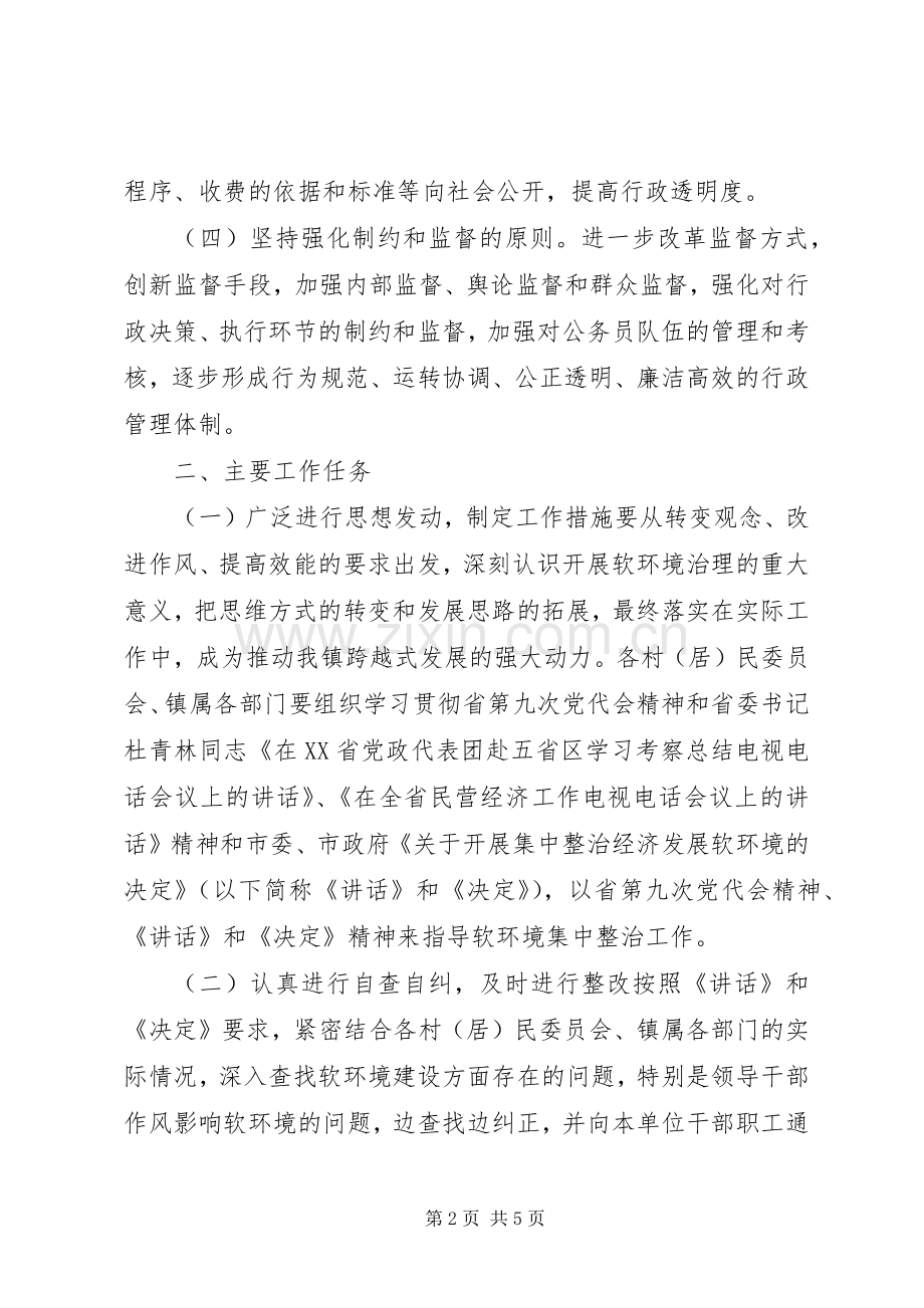 关于开展集中整治经济发展软环境的实施意见.docx_第2页