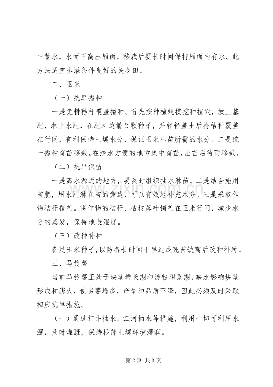 粮油作物抗旱工作意见.docx_第2页