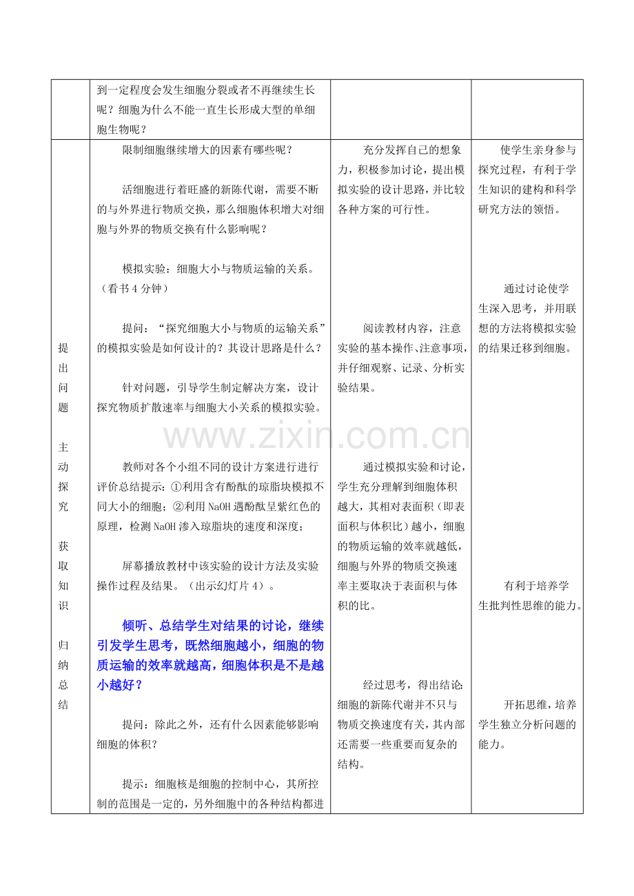 高一生物必修1细胞的增殖教学设计.doc_第2页