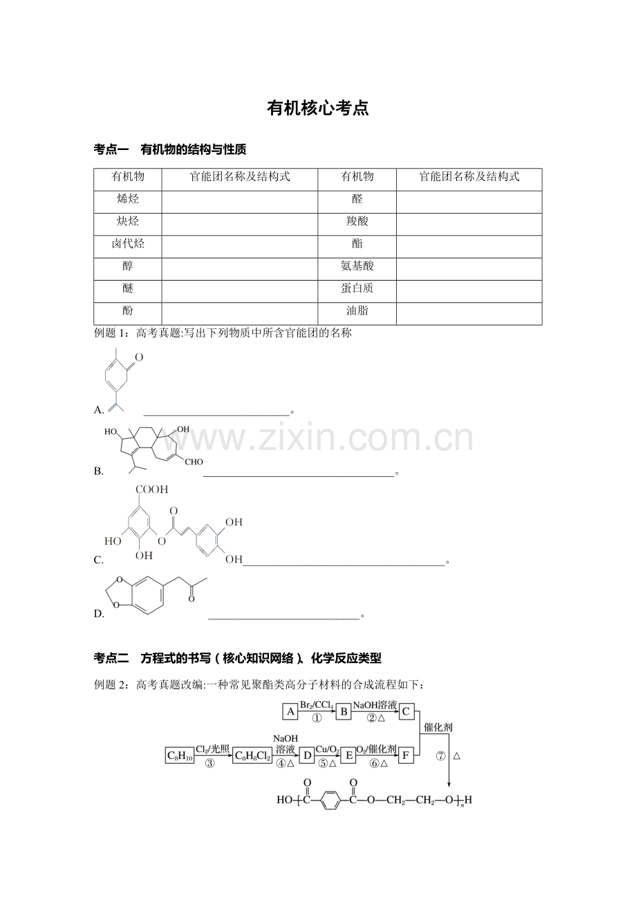 有机核心考点.docx_第1页