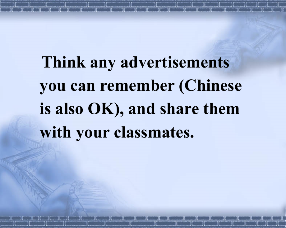 人教版高中英语选修九Unit5Insideadvertising（Warmingup）（共30张PPT）.ppt_第2页