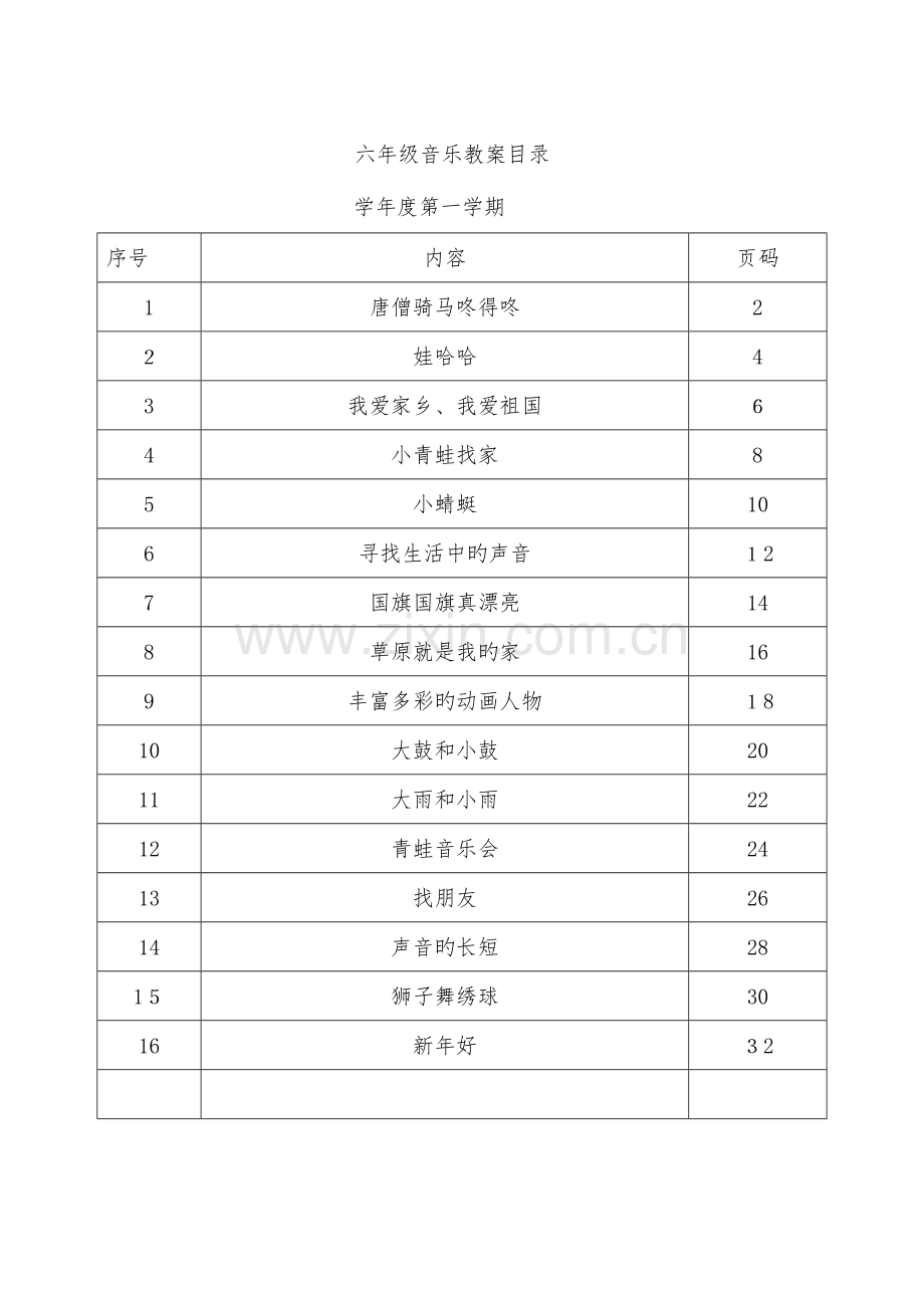 2023年人教版小学音乐一年级上册教案全册.docx_第1页