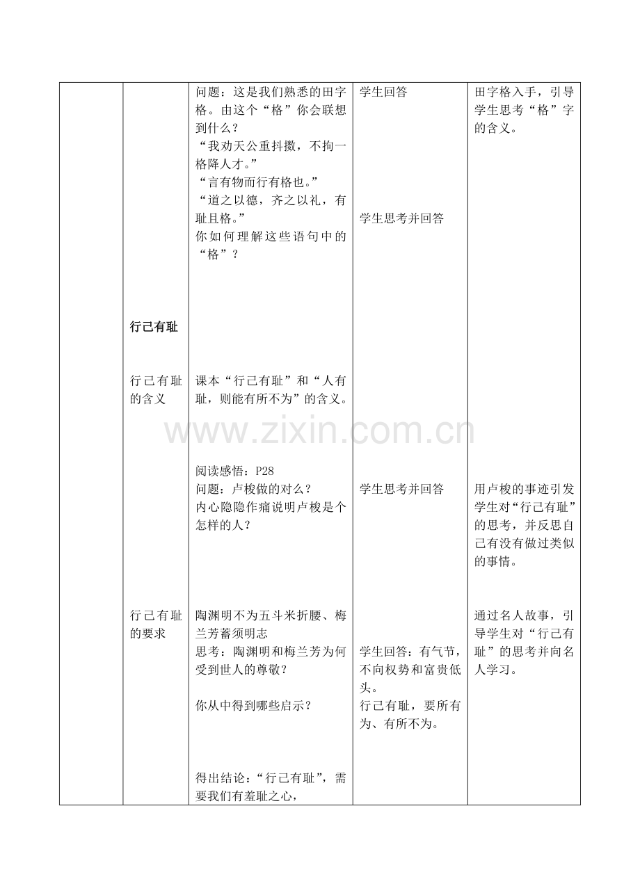 人教版《道德与法治》七年级下册-32青春有格教学设计.doc_第2页