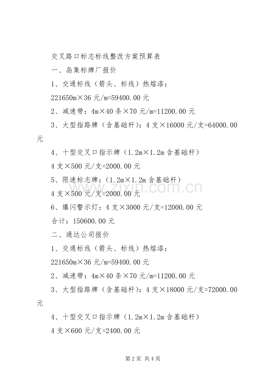 环海路标志标线改造请示1.docx_第2页