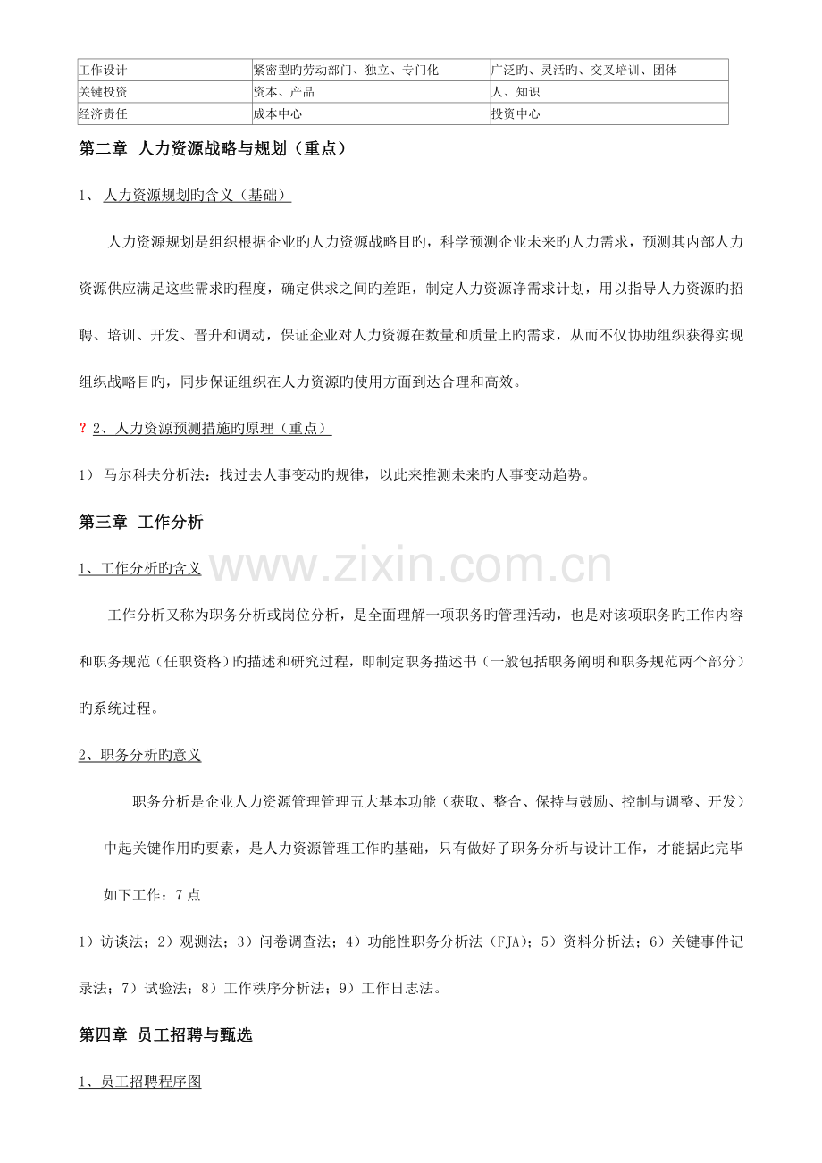 2023年人力资源期末考试知识点.doc_第2页
