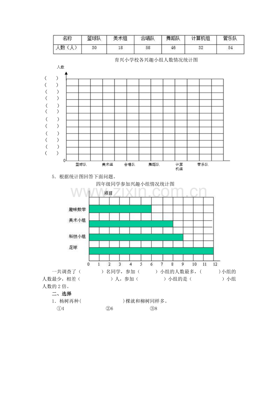 人教版小学数学四年级上册条形统计图.docx_第2页