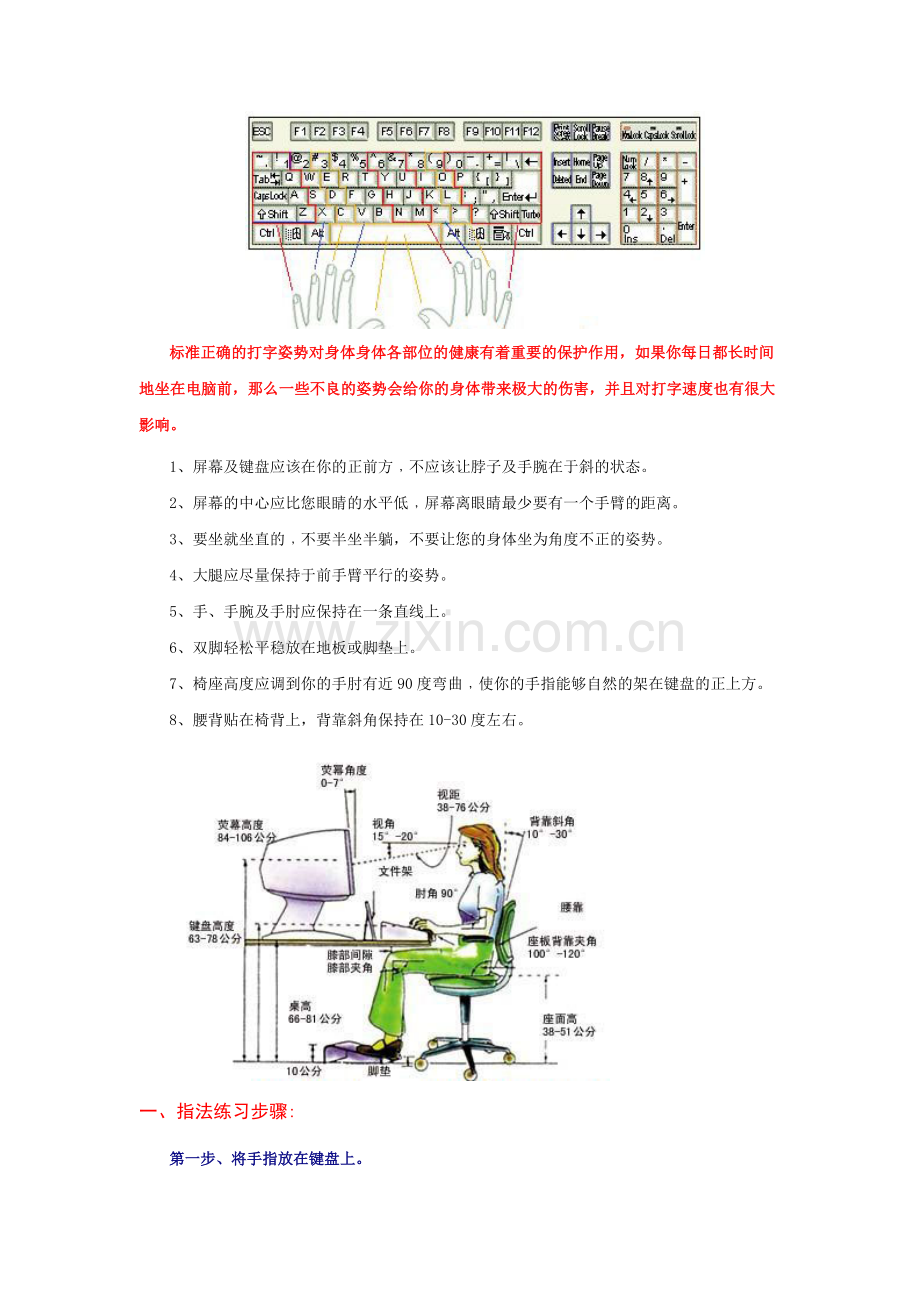 打字姿势、键盘手势、打字方法.doc_第2页