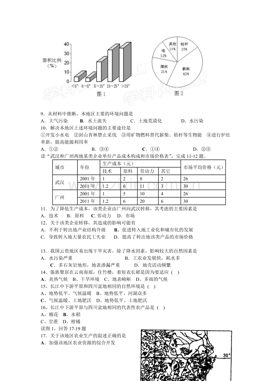 南方地区练习题(林).doc_第2页