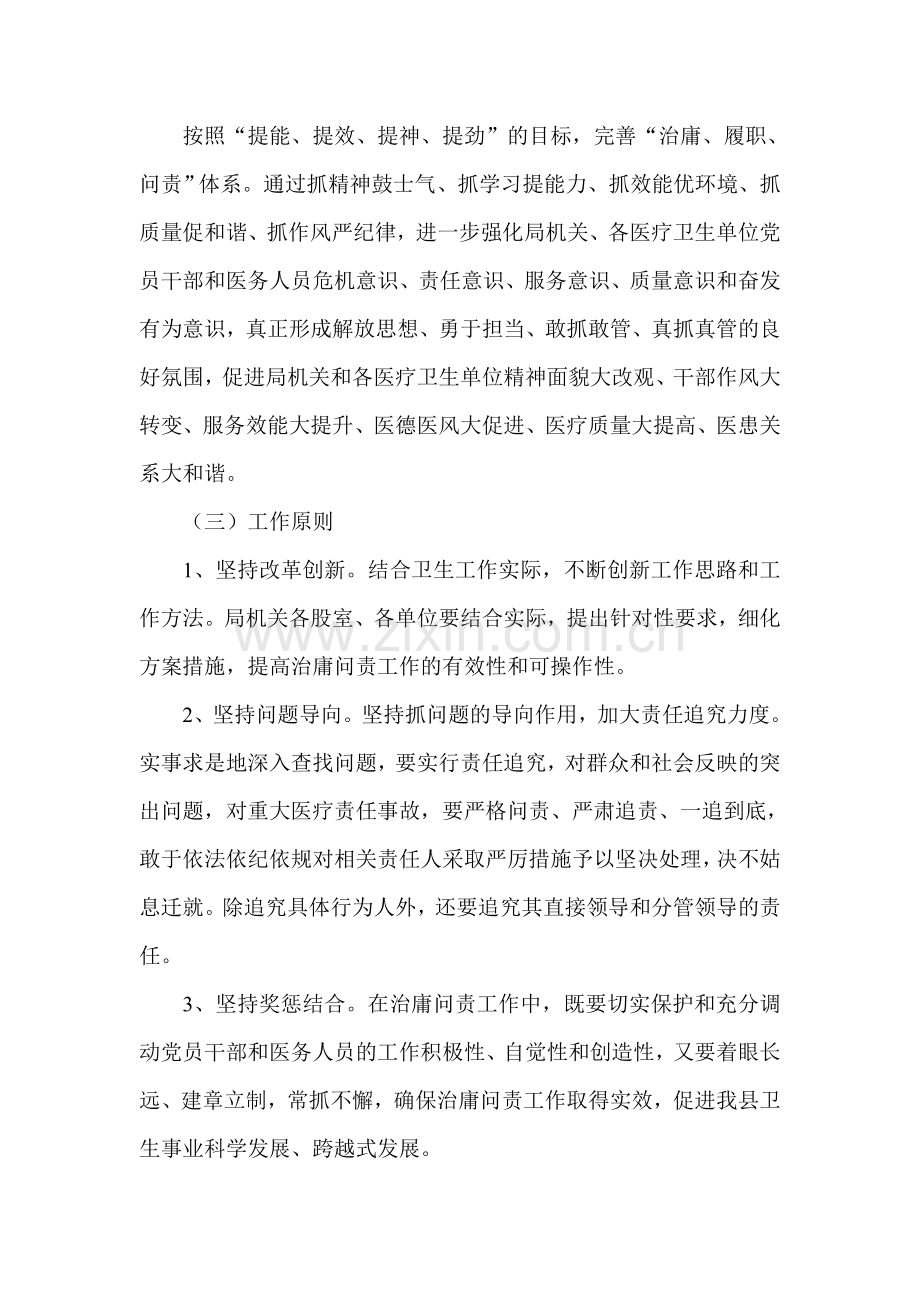卫生局开展治庸问责工作方案.doc_第2页