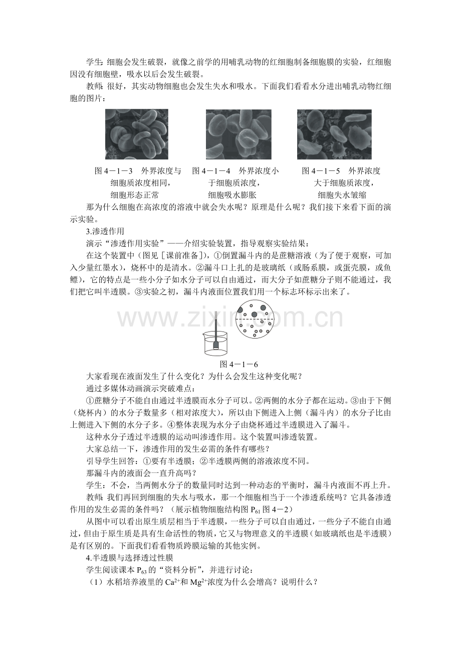 示范教案(物质跨膜运输的实例第2课时).doc_第2页