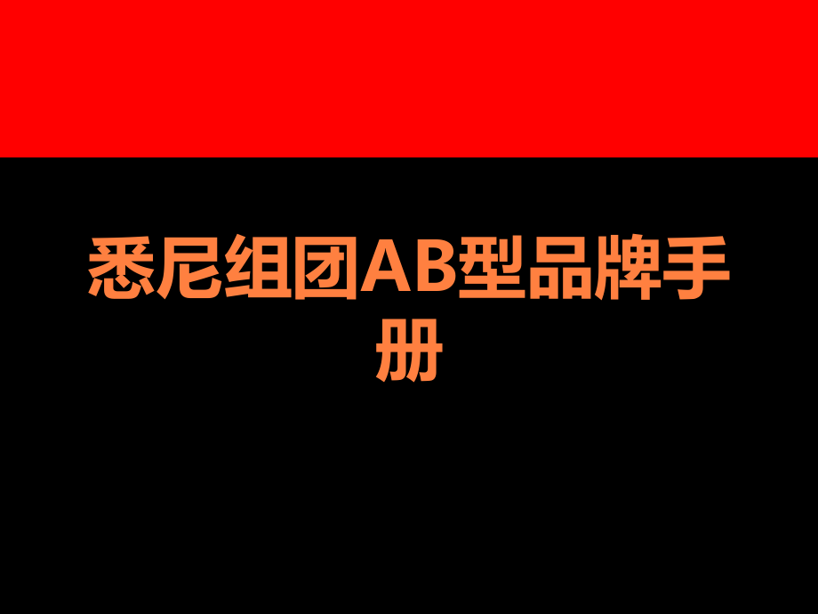 悉尼组团AB型品牌手册.ppt_第1页