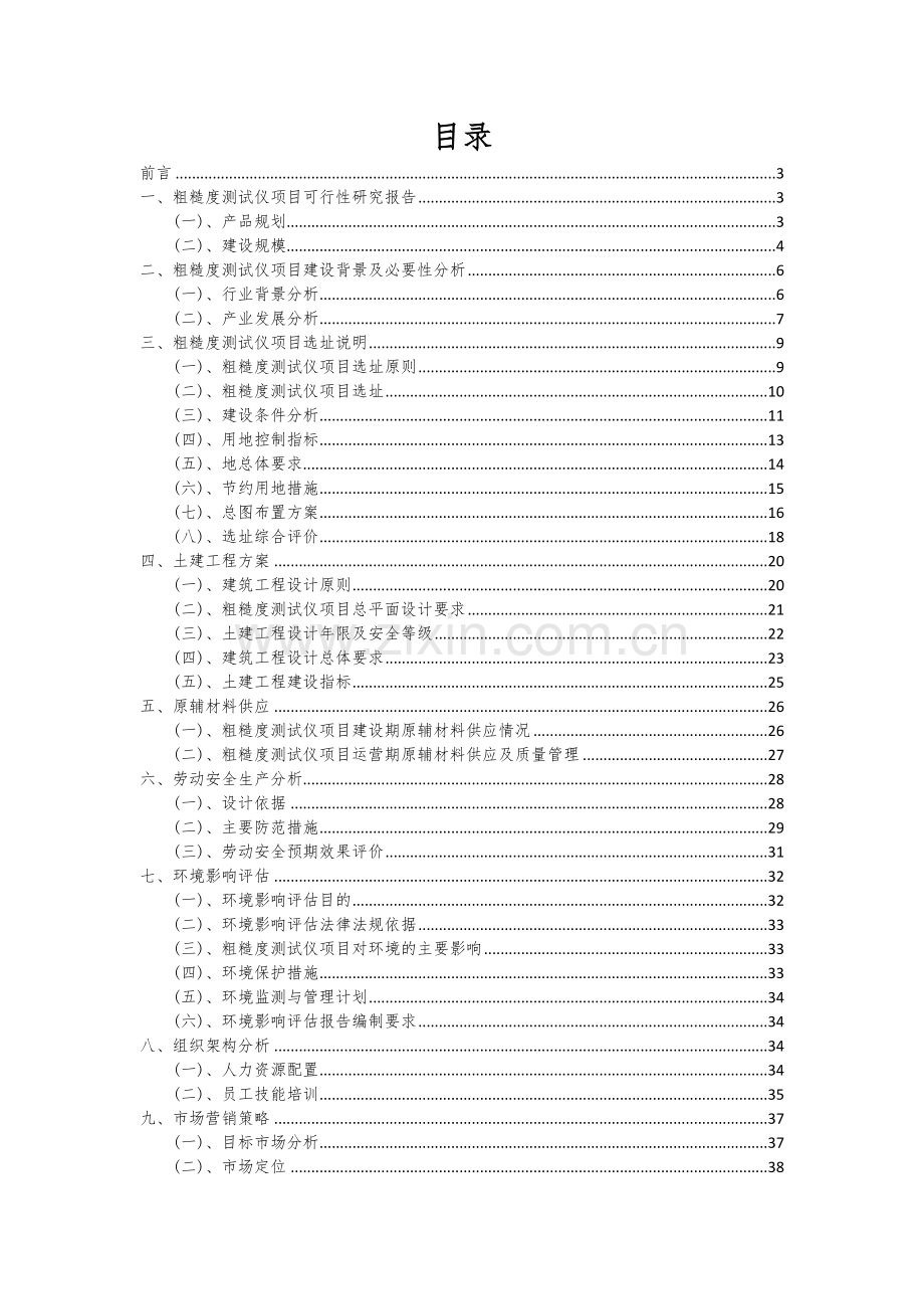 2025年粗糙度测试仪项目投资分析及可行性报告.docx_第2页
