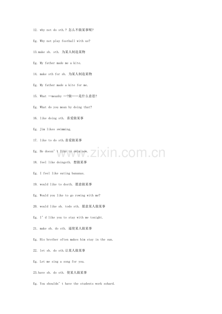 中考英语常用词组句型100例.docx_第2页