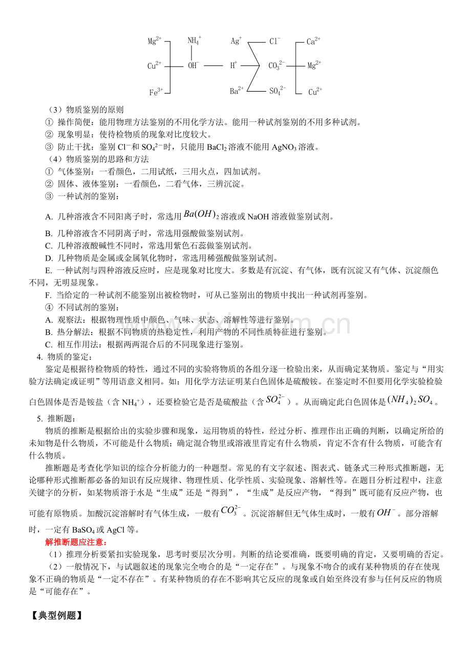 (初中)初中化学常见的几种题型总结(除杂等)[1].doc_第2页