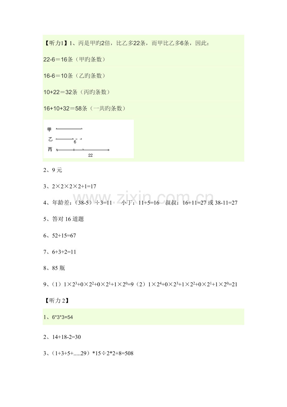 2023年深圳是外国语小升初思维训练题听力答案.doc_第1页