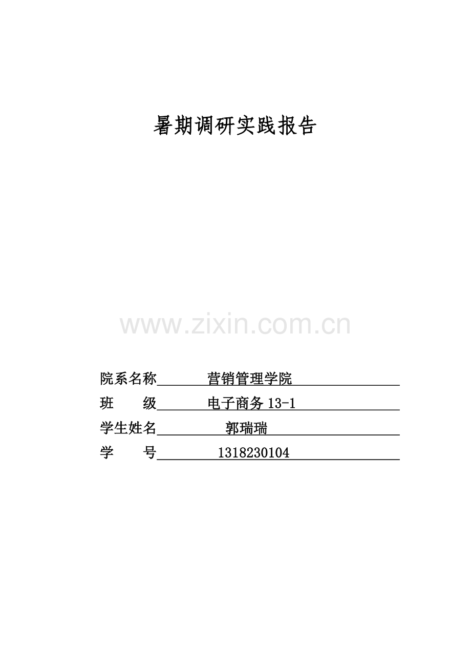 暑期调研实践报告.docx_第1页