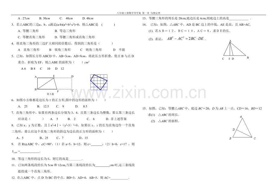 勾股定理练习题.docx_第2页