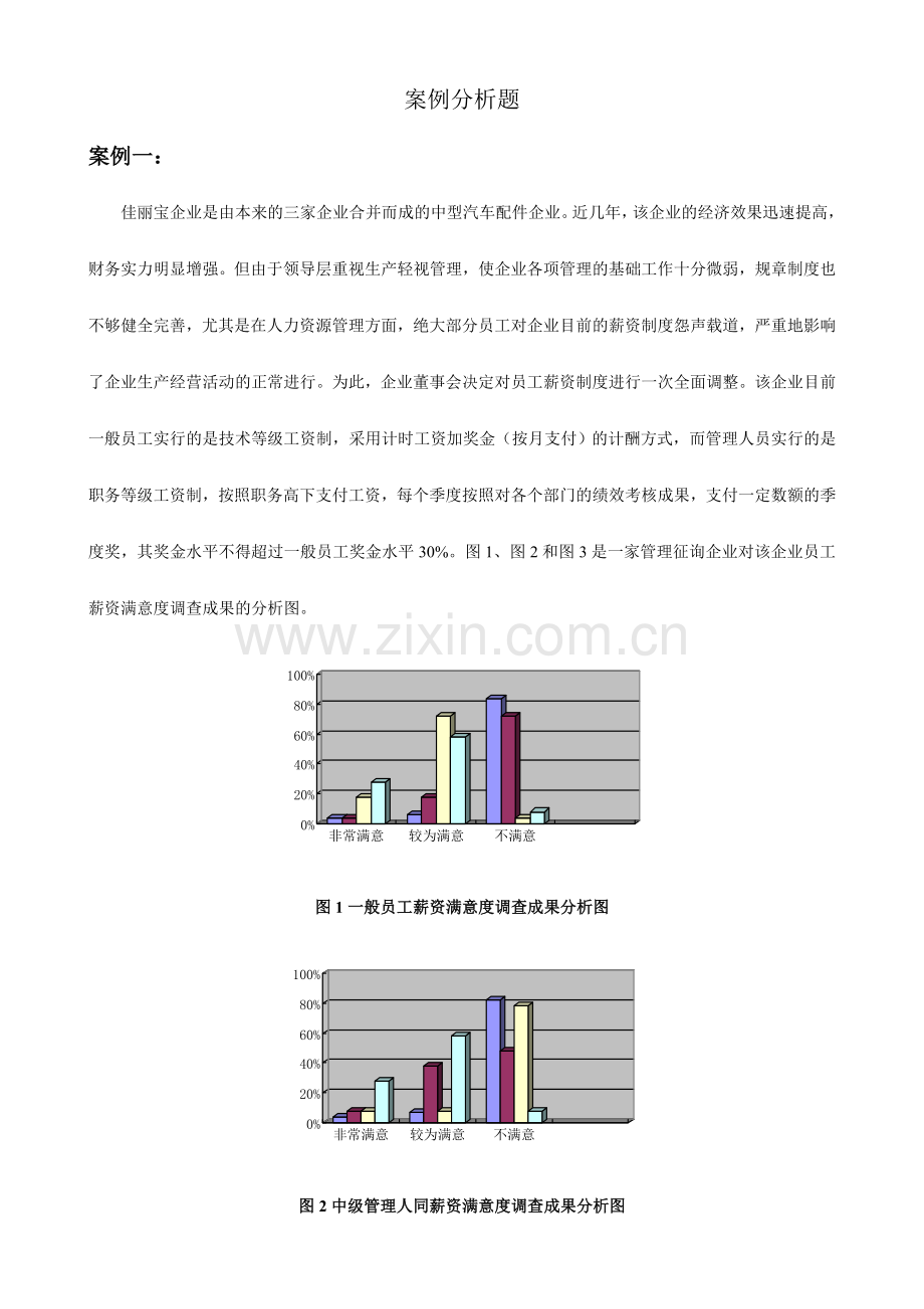 薪酬管理---案例分析题.doc_第1页