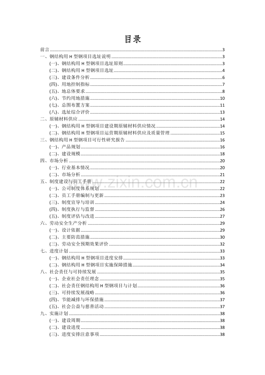 钢结构用H型钢项目可行性分析报告.docx_第2页