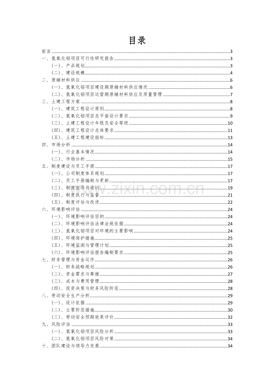 氢氧化铝项目可行性分析报告.docx_第2页