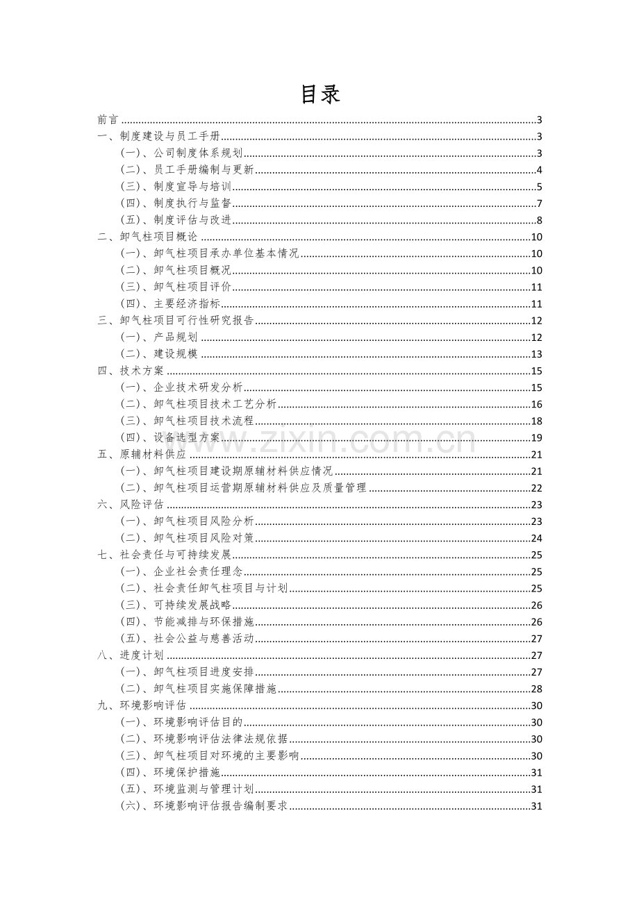 卸气柱项目可行性研究报告.docx_第2页