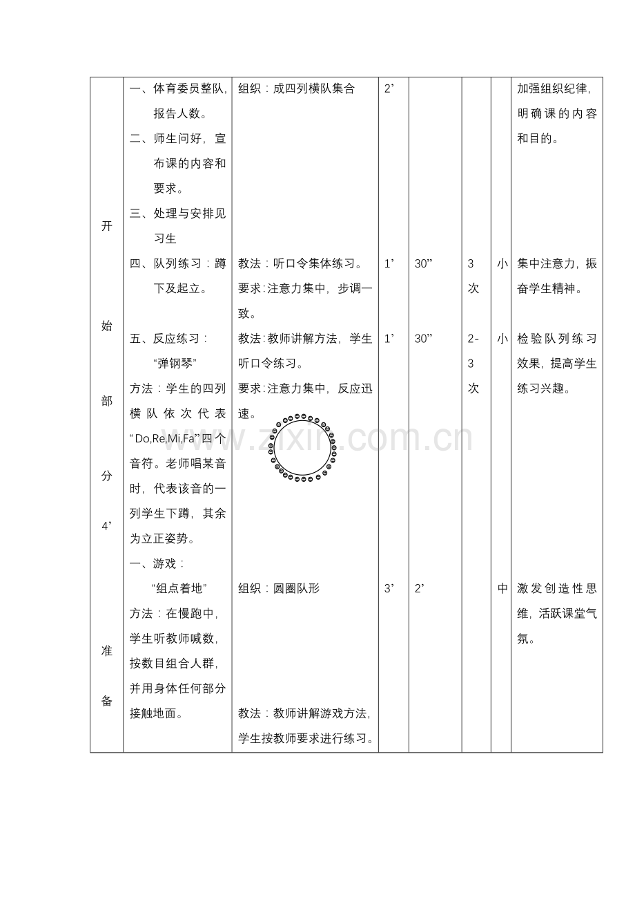初中体育课教案二.doc_第2页
