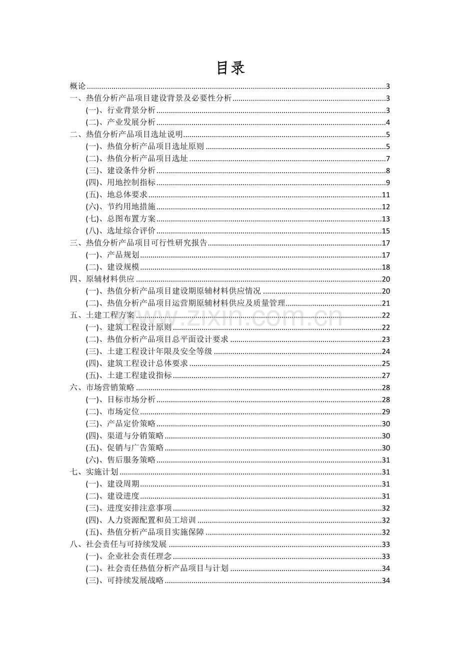 热值分析产品项目可行性研究报告.docx_第2页