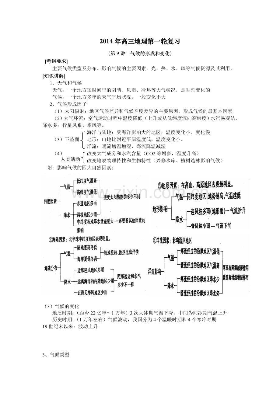 （第9讲气候的形成和变化）.doc_第1页