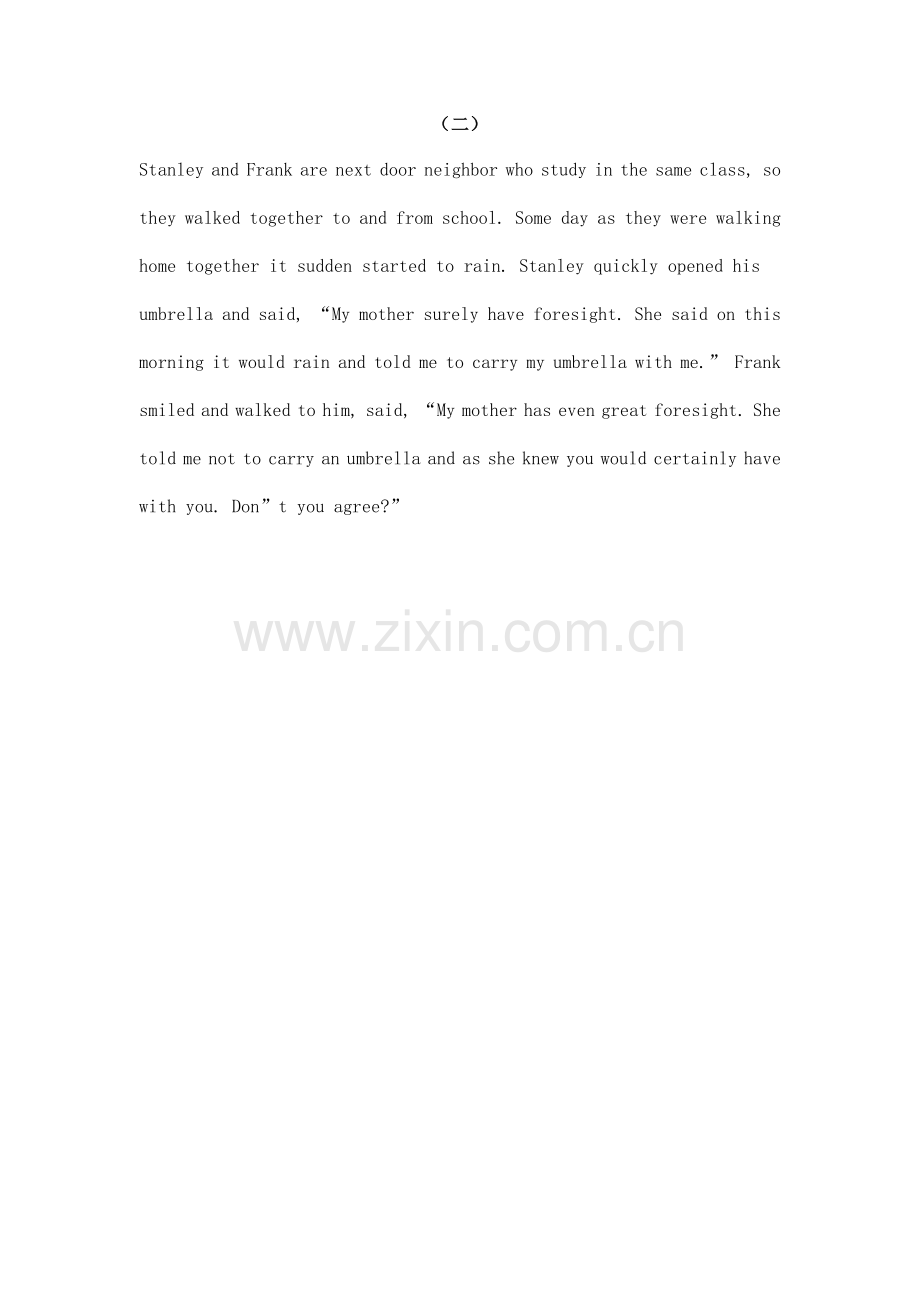 高考英语短文改错模拟专练.doc_第2页