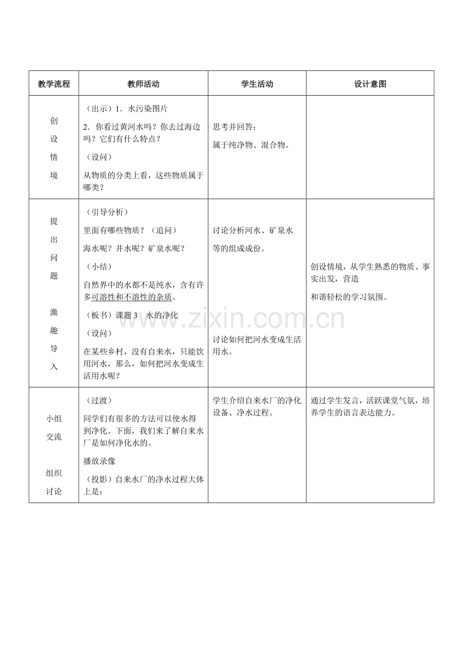 化学九年级上人教新课标33《水的净化》说课稿.doc_第2页