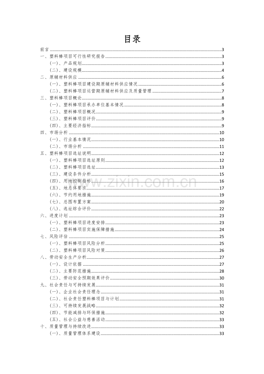 塑料棒项目可行性研究报告.docx_第2页