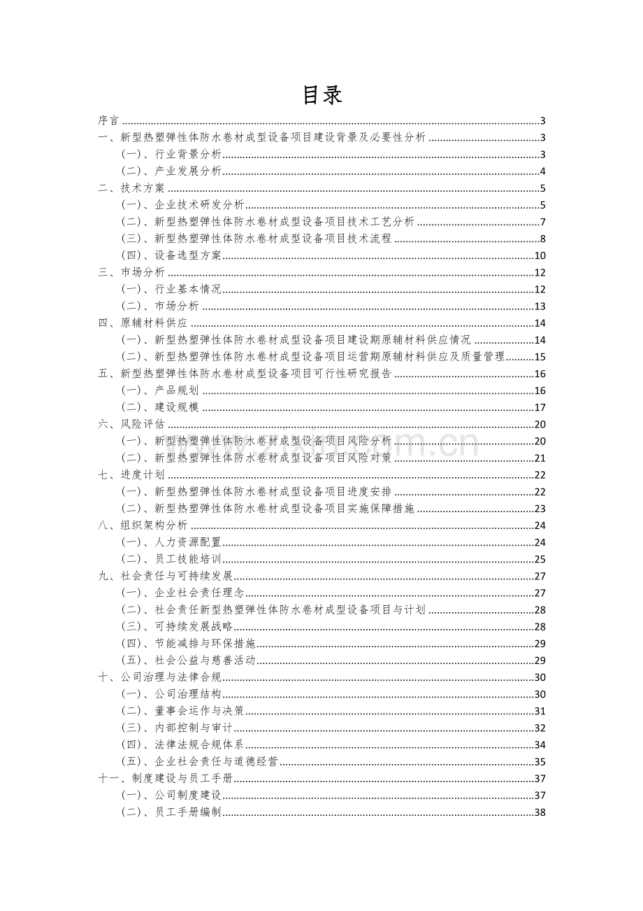新型热塑弹性体防水卷材成型设备项目创业计划书.docx_第2页