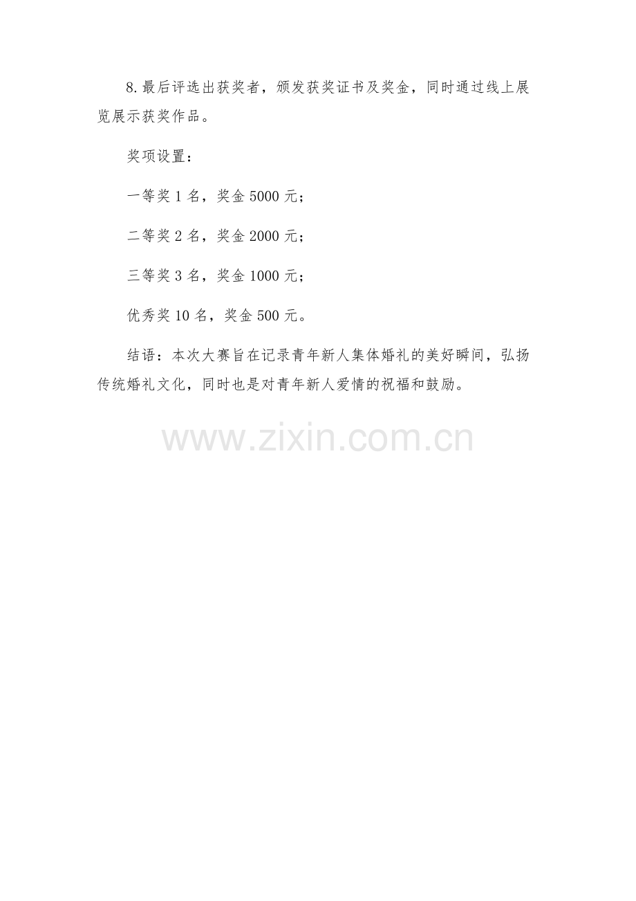 杯青年集体婚礼摄影大赛方案.docx_第2页