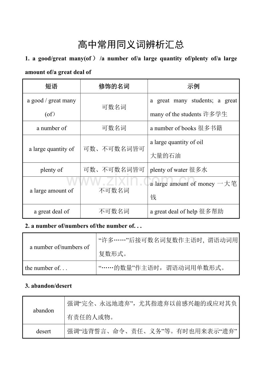 三高中常用同义词辨析汇总.doc_第1页