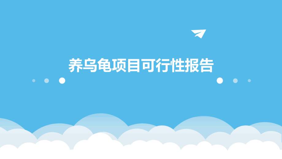 养乌龟项目可行性报告.pptx_第1页
