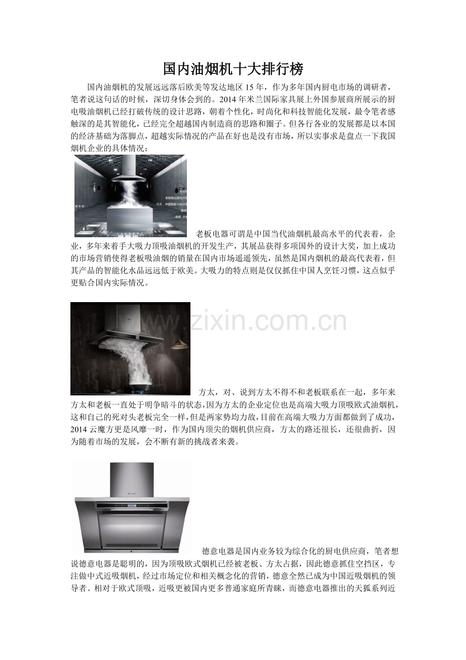 国内油烟机十大排行榜.doc_第1页