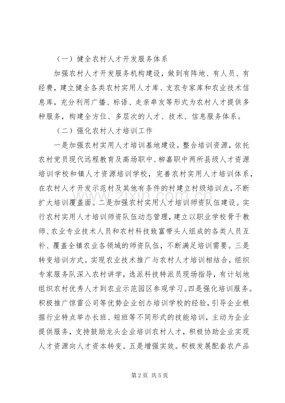 新农村建设人才开发工作意见.docx_第2页