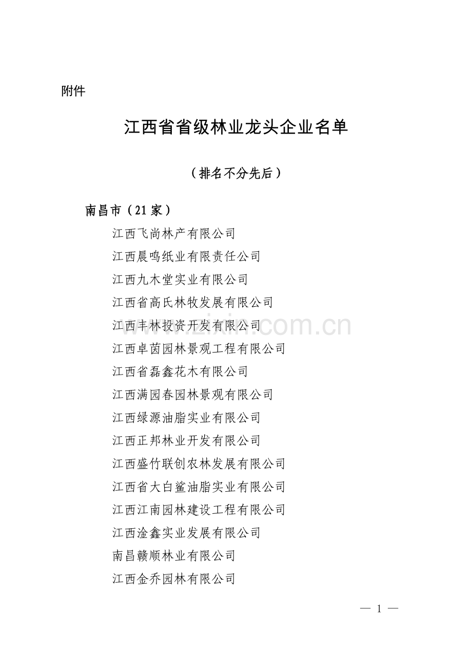 江西林业龙头企业汇总.doc_第1页