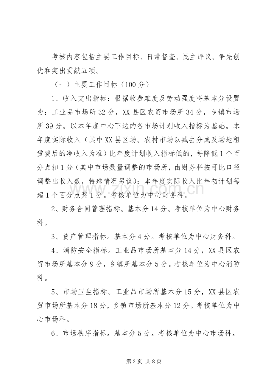 市场建设中心年度目标考核意见.docx_第2页