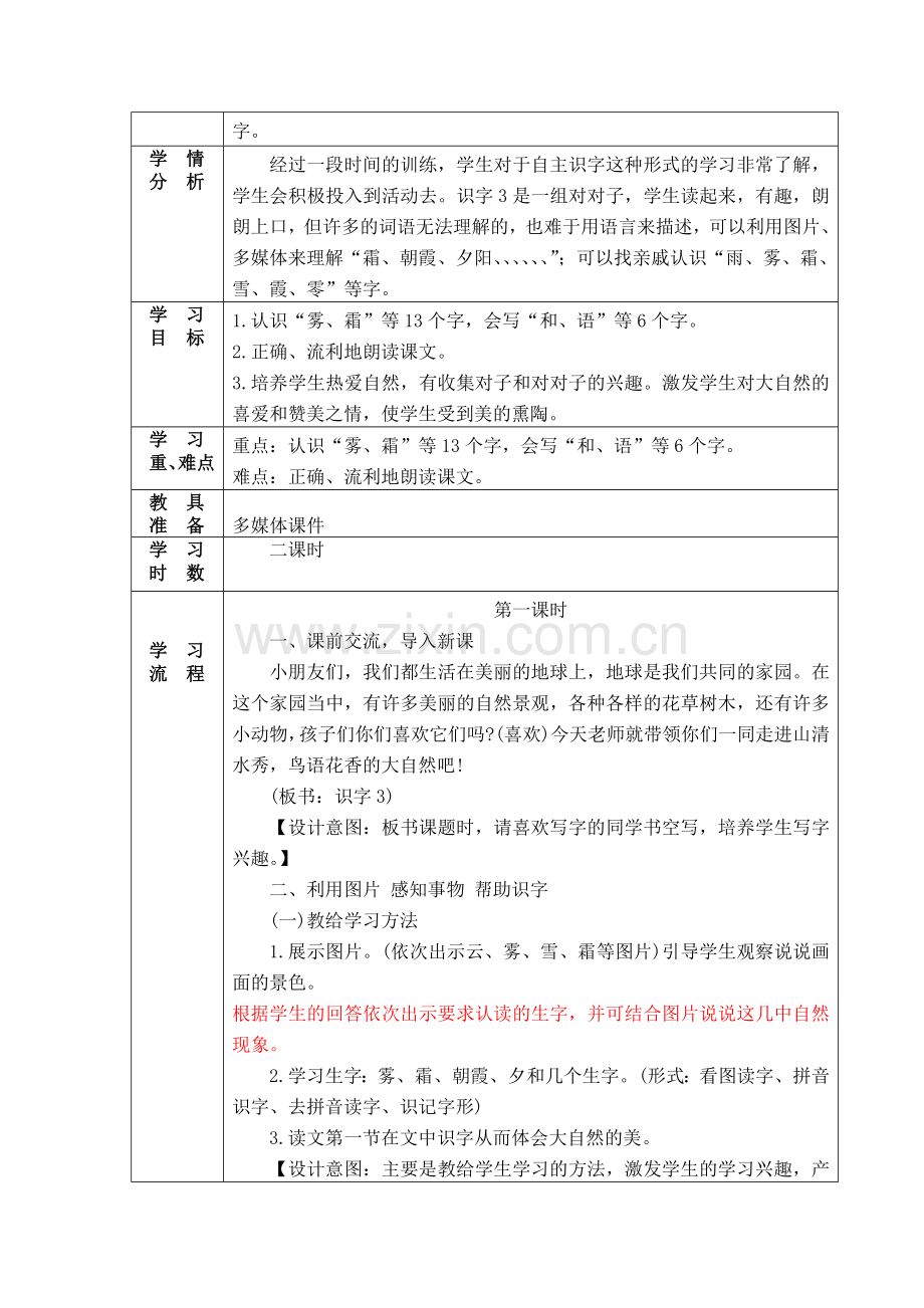 人教版小学语文一年级下第三单元备课.doc_第2页