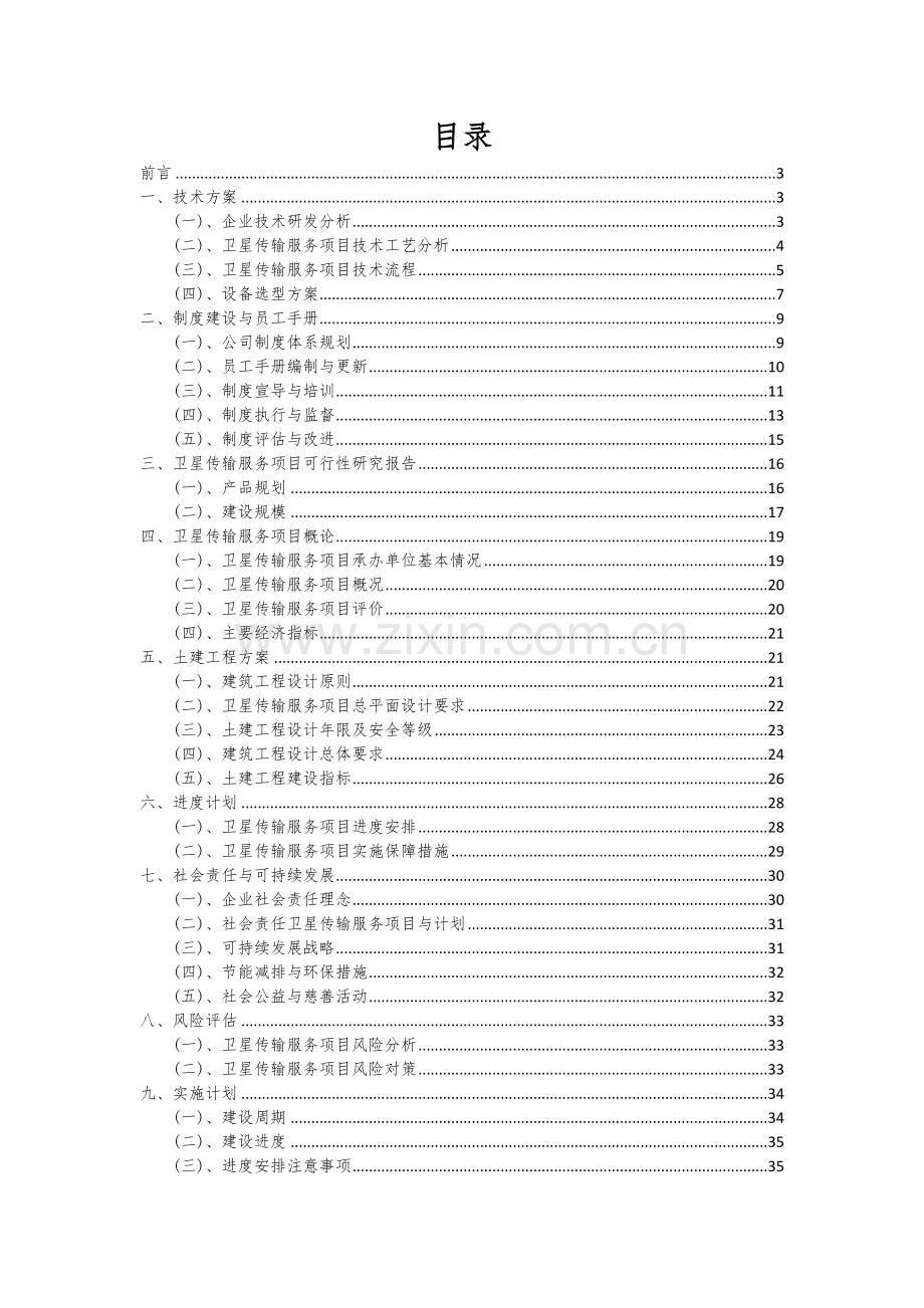 卫星传输服务项目投资分析及可行性报告.docx_第2页