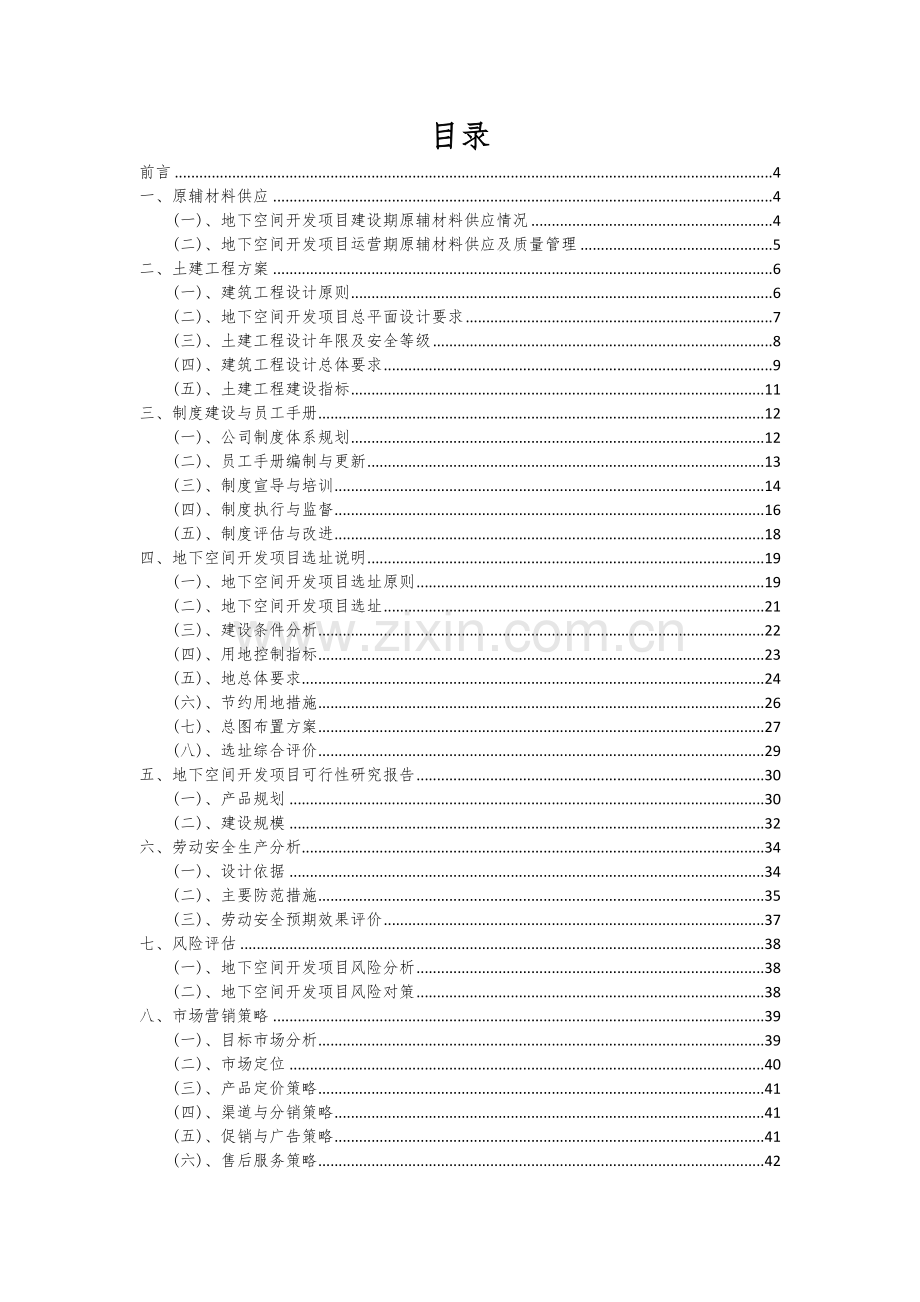 地下空间开发项目投资分析及可行性报告.docx_第2页
