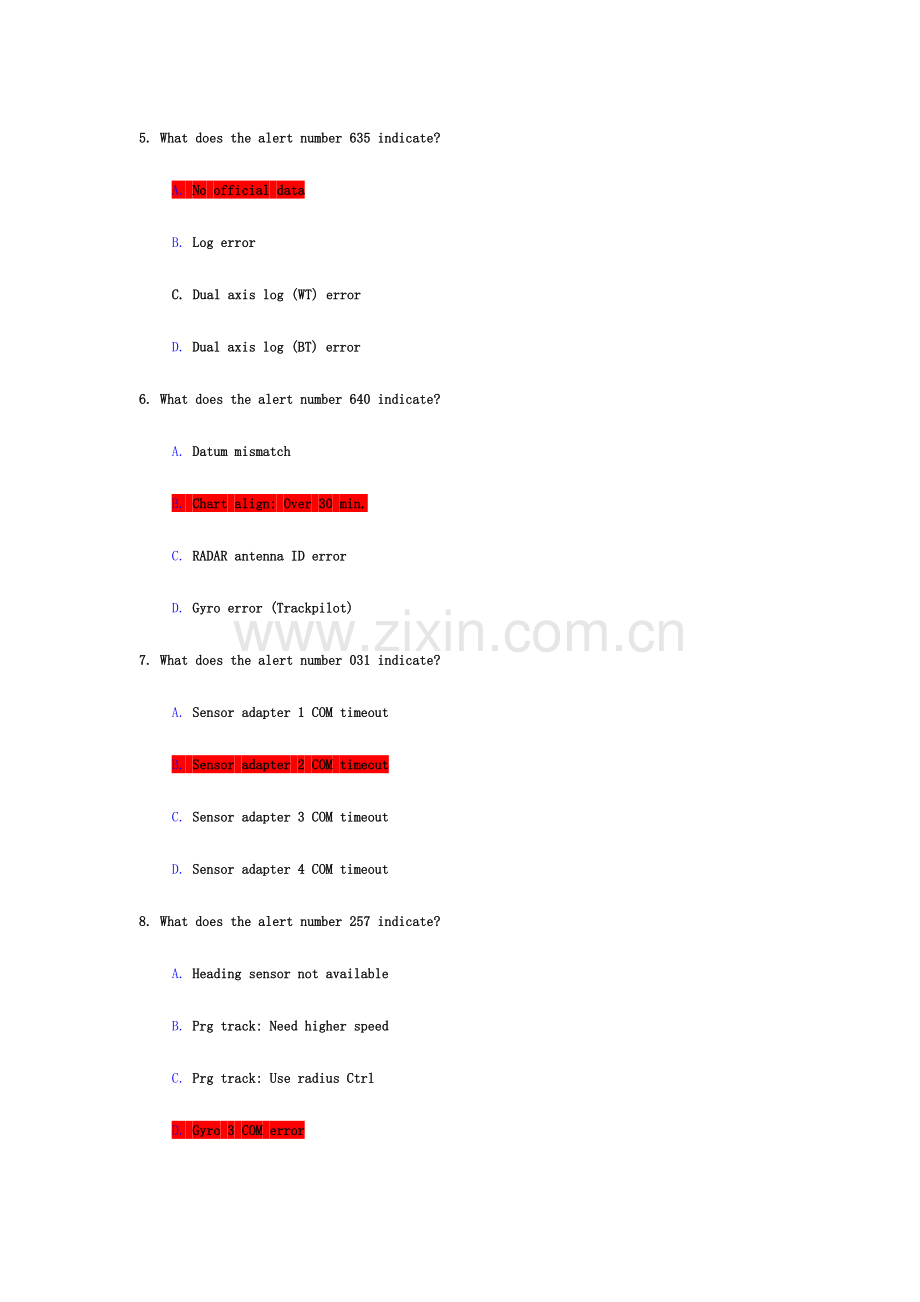 2024年FURUNO电子海图完整题库.doc_第2页