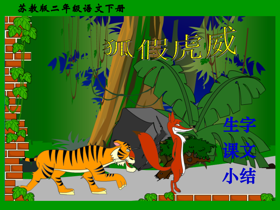 苏教版二年级下册语文《狐假虎威》课件PPT.ppt_第2页